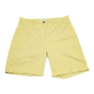 Boden Women's Yellow Bermuda Shorts Size 14